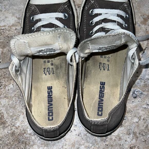 Converse Chuck Taylor All Star Sz 7W 5M Gray Canvas Low Top Shoes Sneaker Unisex - Picture 9 of 14